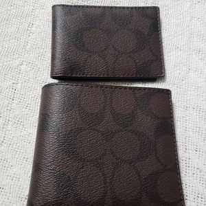 New mens coach wallet